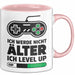 Gamer Gaming Liebhaber Tasse Geschenk Lustige Geschenkidee Spruch Ich Werde Nicht Älter Ich Level Up Rosa Trendation