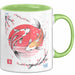Kirschblüte Koi Karpfen Japanische Tasse Becher Geschenk Lustige Geschenkidee Spruch Grün Trendation