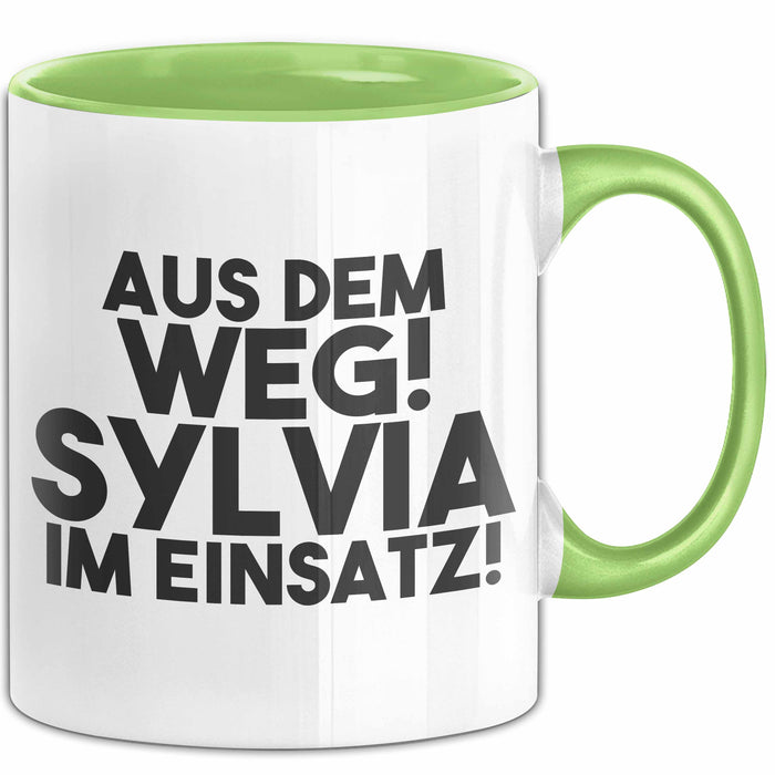 Sylvia Tasse Aus Dem Weg! Sylvia Im Einsatz! Geschenk