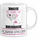 Squash-Spielerin Tasse Geschenk Becher Stark Attraktiv Furchtlos Squash-Spielerin Lustige Geschenkidee Weiß Trendation