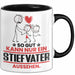 Stiefvater Geschenk Tasse So Gut Kann Nur Ein Stiefvater Aussehen Geschenkidee Kaffee-Becher Schwarz Trendation