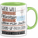Stand-Up-Paddlerin Tasse Geschenk Spruch Wer Will Schon Prinzessin Sein Wenn Man Auch Stand-Up-Paddlerin Sein Kann Grün Trendation