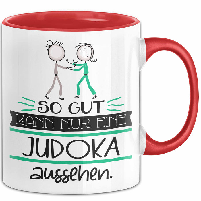 Judoka Geschenk Tasse So Gut Kann Nur Eine Judoka Aussehen Geschenkidee Geburtstag Weihnachten Lustig Rot Trendation