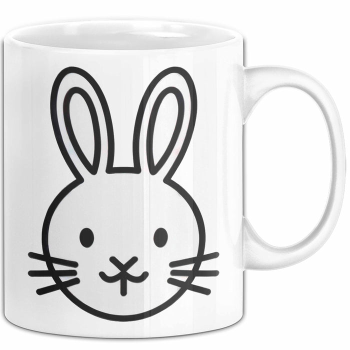 Kaninchen Hase Tierliebhaber Tasse Geschenk Lustige Geschenkidee Spruch Weiß Trendation
