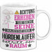 Hürdenläufer Geschenk Tasse Lustiger Spruch Erheben Sie Sich Der Hürdenläufer Betritt den Raum Weiß Trendation