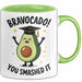 Schüler Abschluss Avocados Tasse Geschenk Lustige Geschenkidee Spruch Bravocado Grün Trendation