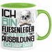 Fliesenleger Ausbildung Tasse Geschenk Ich Bin Fliesenleger In Der Ausbildung Ich Darf Das Geschenkidee Spruch Grün Trendation