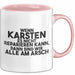 Karsten Tasse Wenn Karsten Nicht Repariert, Sind Wir Am Arsch Geschenk Rosa Trendation