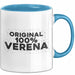 Verena Tasse Original 100% Verena Geschenk Blau Trendation