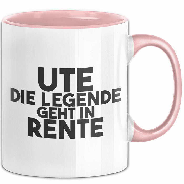 Ute Tasse Ute – Die Legende Geht In Rente Geschenk