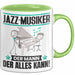 Jazz-Musiker Tasse Geschenk für Jazz-Musiker Der Mann Der Alles Kann Geschenkidee zum Geburtstag Grün Trendation