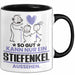Stiefenkel Geschenk Tasse So Gut Kann Nur Ein Stiefenkel Aussehen Geschenkidee Kaffee-Becher Schwarz Trendation