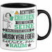 Musikverleger Geschenk Tasse Lustiger Spruch Erheben Sie Sich Der Musikverleger Betritt den Raum Schwarz Trendation