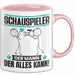 Schauspieler Tasse Geschenk für Schauspieler Der Mann Der Alles Kann Geschenkidee zum Geburtstag Rosa Trendation