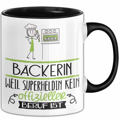 Bäckerin Geschenk Tasse Lustiger Spruch Bäckerin Weil Superheldin Kein Offizieller Beruf Ist Geschenkidee Trendation
