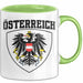Österreich Tasse Geschenk Flagge Austria Grün Trendation