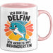 Delfin Tierliebhaber Tasse Geschenk Lustige Geschenkidee Spruch Ich Bin Ein Delfin Ich Arbeite Mit Behinderten Rosa Trendation
