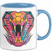 Reptil Schlange Tier Tasse Geschenk Lustige Geschenkidee Spruch Blau Trendation