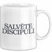 Lateinlehrer Unterricht Tasse Geschenk Lustige Geschenkidee Spruch Salvete Discipuli Weiß Trendation
