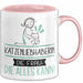 Katzenliebhaberin Geschenk Tasse Becher Die Frau Die Allen Kann Geschenkidee für eine Katzenliebhaberin Lustig Rosa Trendation