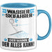 Wasserskifahrer Tasse Geschenk für Wasserskifahrer Der Mann Der Alles Kann Geschenkidee zum Geburtstag Blau Trendation
