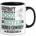 Rodeo-Cowboy Geschenk Lustiger Spruch für Rodeo-Cowboy Geschenkidee Bester Rodeo-Cowboy Der Welt Schwarz Trendation