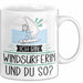 Windsurferin Tasse Geschenk Ich Bin Windsurferin Und Du So Geschenkidee Lustiger Spruch Becher Weiß Trendation