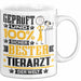 Tierarzt Geschenk Lustiger Spruch für Tierarzt Geschenkidee Bester Tierarzt Der Welt Weiß Trendation