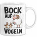 Lustige Tasse Geschenk Bock Auf Voegeln Geschenkidee Witzig Erwachsene Weiß Trendation