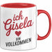 Gisela Tasse Geschenk Ich Bin Vollkommen Gisela Geschenkidee Geburtstag Rot Trendation