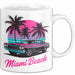 Miami Florida USA Tasse Geschenk Lustige Geschenkidee Spruch Strand Weiß Trendation