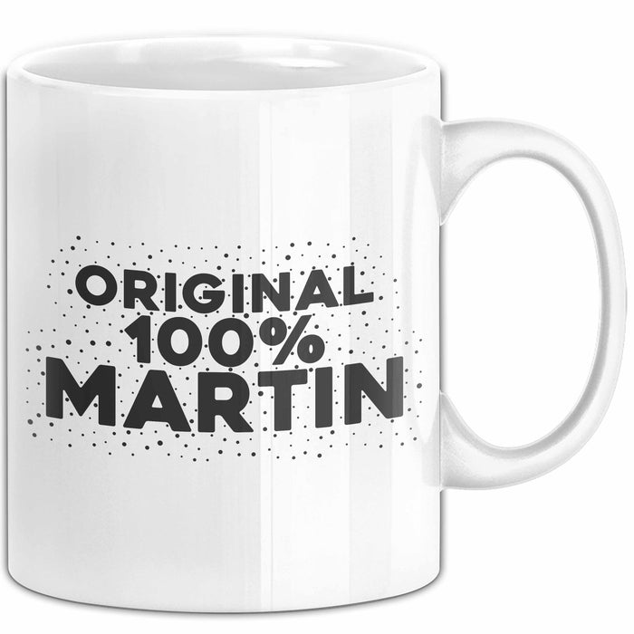 Martin Tasse Original 100% Martin Geschenk Weiß Trendation