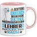 Lehrer Geschenk Tasse Lustiger Spruch Erheben Sie Sich Der Lehrer Betritt den Raum Rosa Trendation