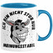 Ich Bin Nicht Stur Nur Meinungsstabil Tasse Geschenk Esel Lustiger Spruch Arbeitskollege Blau Trendation