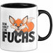 Fuchs Tierliebhaber Tasse Geschenk Lustige Geschenkidee Spruch Bin Halt Ein Fuchs Trendation