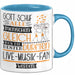 Live-Musik-Fan Geschenk Becher Tasse Gott Schuf Alle Menschen Gleich Nur Die Besten Durfeten Live-Musik-Fan Werden Geschenkidee Lustig Blau Trendation