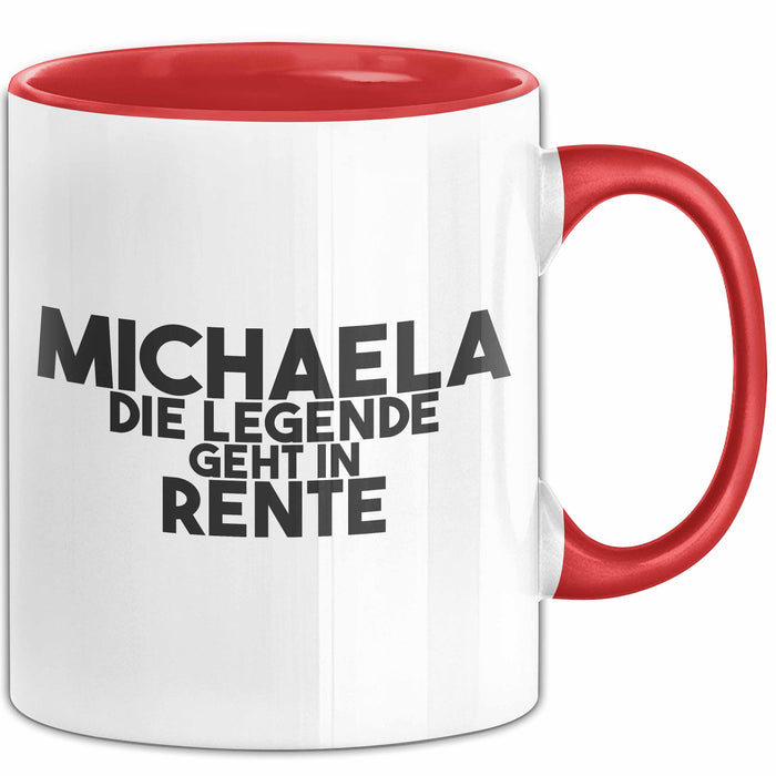 Michaela Tasse Michaela – Die Legende Geht In Rente Geschenk