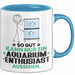 Aquarium-Enthusiast Geschenk Tasse So Gut Kann Nur Ein Aquarium-Enthusiast Aussehen Geschenkidee Kaffee-Becher Blau Trendation