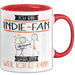 Indie-Fan Tasse Geschenk Ich Bin Indie-Fan Warum Weil Ich Es Kann Geschenkidee Geburtstag Rot Trendation