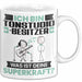 Tonstudio-Besitzer Tasse Geschenk für Tonstudio-Besitzer Geburtstag Lustiger Spruch Kaffee-Becher Was Ist Deine Superkraft Weiß Trendation