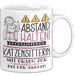 Katzensitterin Tasse Geschenk Lustig Abstand Halten Hochleistungs-Katzensitterin Mit Drang Zur Perfektion Bei Der Arbeit Weiß Trendation