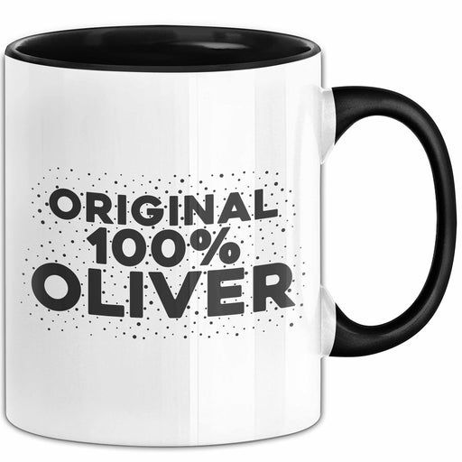 Oliver Tasse Original 100% Oliver Geschenk Schwarz Trendation