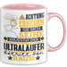Ultraläufer Geschenk Tasse Lustiger Spruch Erheben Sie Sich Der Ultraläufer Betritt den Raum Rosa Trendation