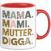 Mama Muttertag Tasse Becher Geschenk Lustige Geschenkidee Spruch Mama Mami Mutter Digga Rot Trendation