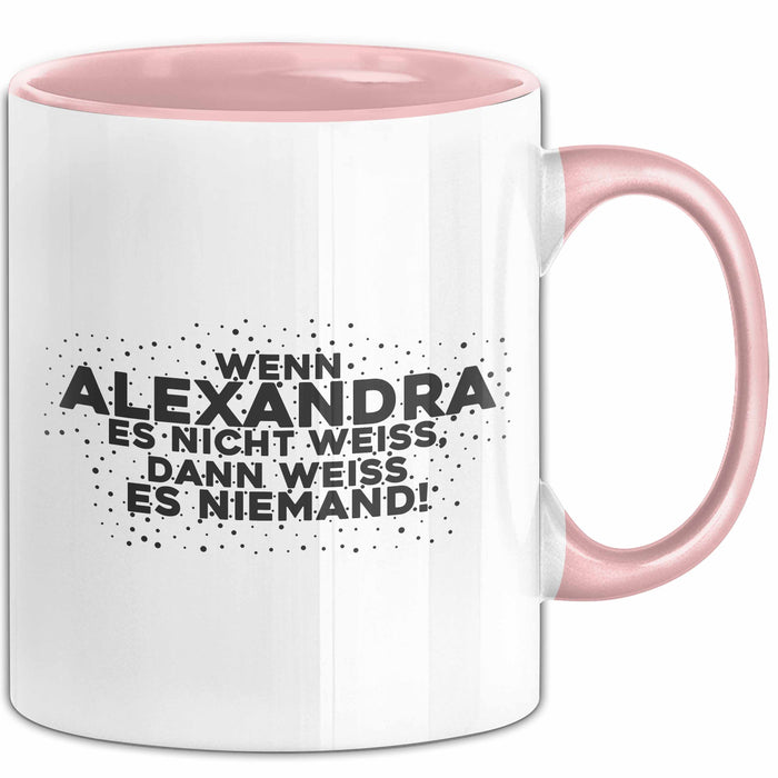 Alexandra Tasse Wenn Alexandra Es Nicht Weiss, Dann Weiss Es Niemand!