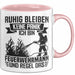 Feuerwehrmann Tasse Geschenk Ruhig Bleiben Ich Bin Feuerwehrmann Und Regel Das Geschenkidee Feuerwehr Rosa Trendation