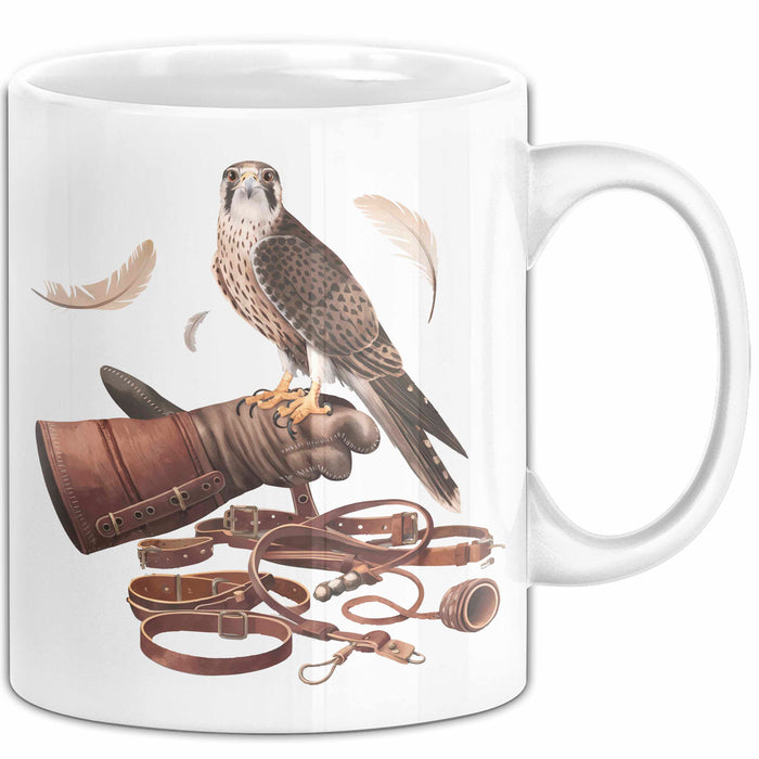 Falke Adlerei Enthusiast Tasse Geschenk Lustige Geschenkidee Spruch Für Greifvogel Fans Weiß Trendation
