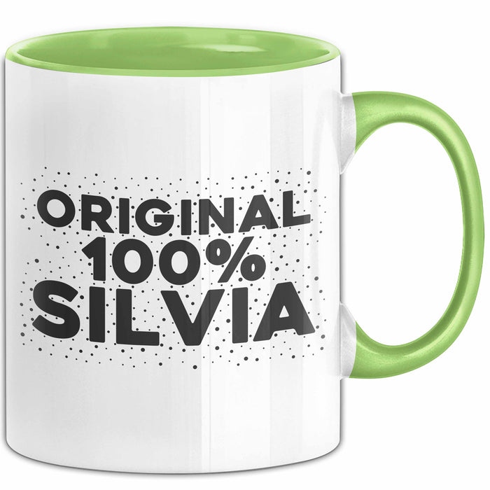 Silvia Tasse Original 100% Silvia Geschenk Grün Trendation
