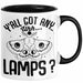 Dank Meme Tasse Geschenk Y'all Got Any Lamps Schwarz Trendation