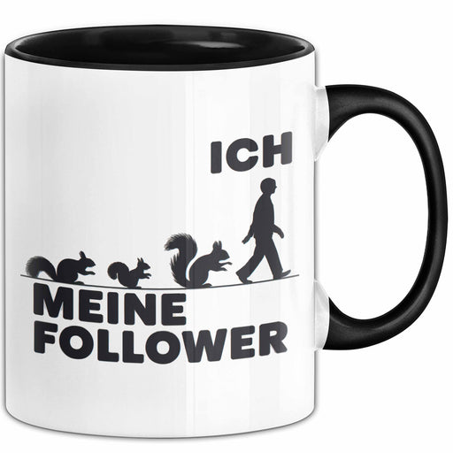 Eichhörnchen Tierliebhaber Tasse Geschenk Lustige Geschenkidee Spruch Ich Meine Follower Trendation